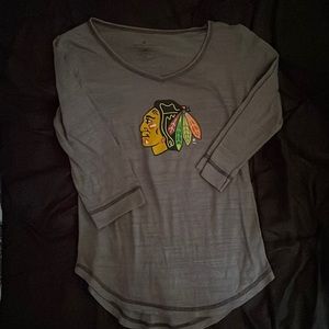 NHL Blackhawks half sleeve shirt